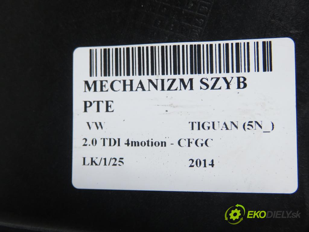 VW TIGUAN (5N_) SUV 2014 130,00 2.0 TDI 4motion - CFGC 1968,00 Mechanizmus okien PTE 5N0959704F ; 5N0839730R ; 5N0839462A