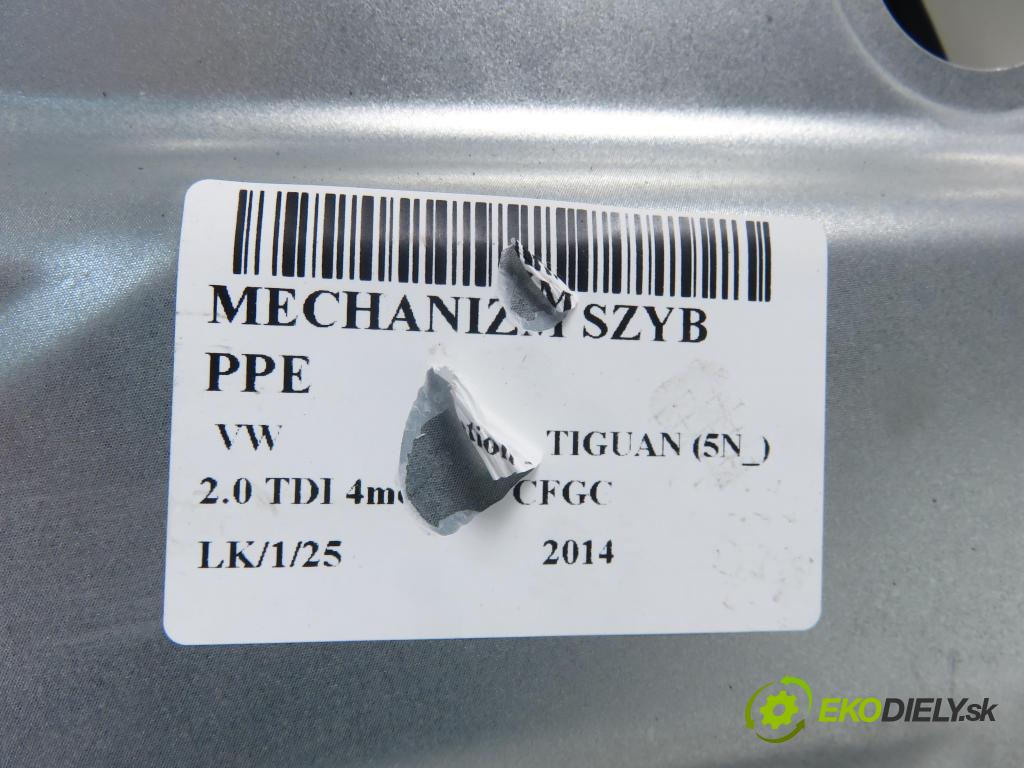 VW TIGUAN (5N_) SUV 2014 130,00 2.0 TDI 4motion - CFGC 1968,00 Mechanizmus okien 5N0959702G ; 3C0959792C ; 5N1837730G
