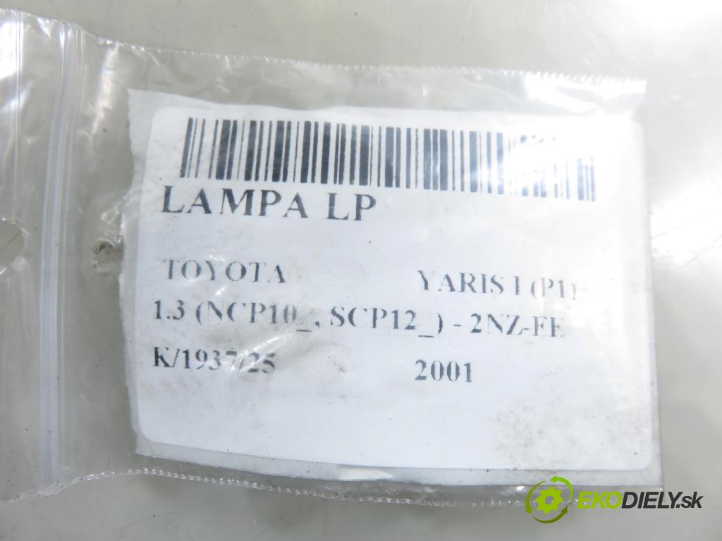 TOYOTA YARIS (_P1_) HB 2001 63,00 1.3 VVTi 86 - 2NZ-FE 1299,00 Svetlo LP 