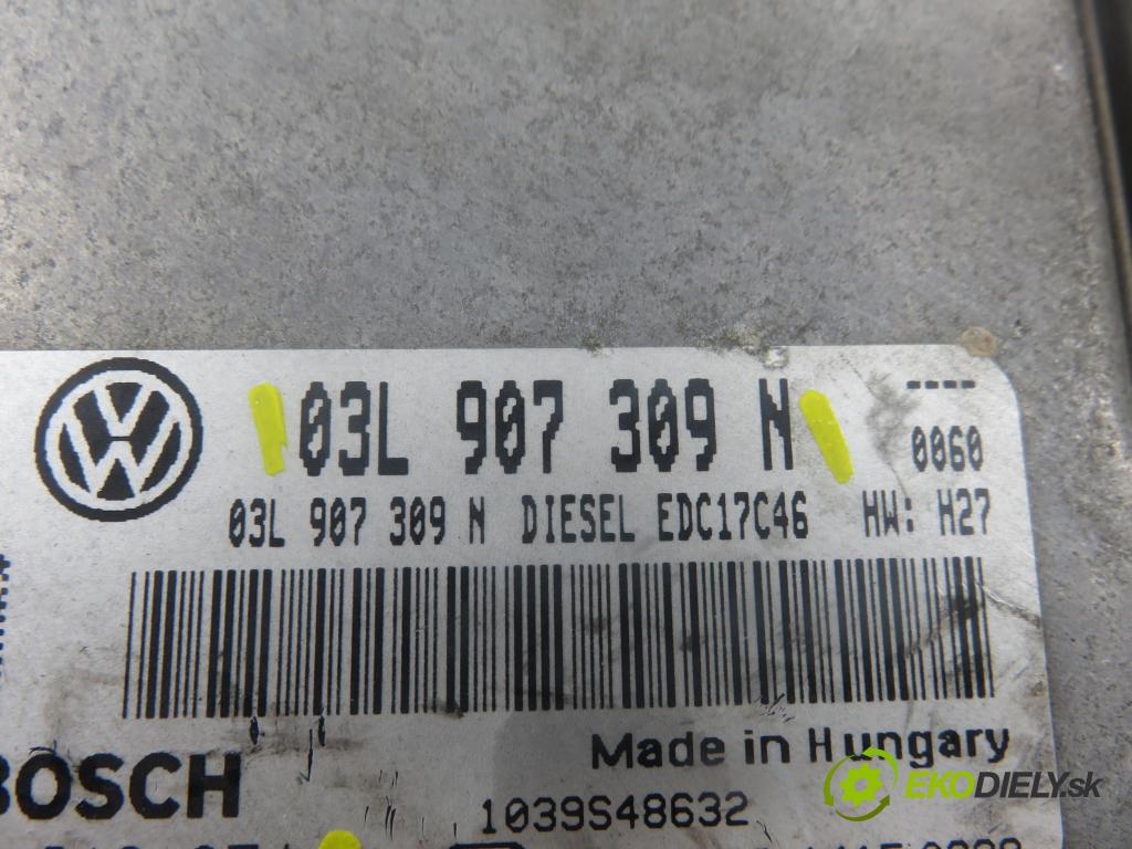 VW TOURAN (1T3) MINIVAN 2012 103,00 2.0 TDI - CFHC 1968,00 Riadiaca jednotka Motor 0281016374 ; 03L907309N