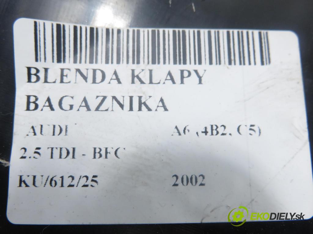 AUDI A6 (4B2, C5) SEDAN 2002 120,00 2.5 TDI - BFC 2496,00 Zadné čelo dverí kufor 4B5945695