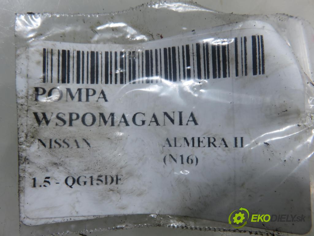 NISSAN ALMERA II Hatchback (N16) HB 2005 72,00 1.5 - QG15DE 1498,00 pumpa servočerpadlo 49110BM702 (Servočerpadlo)