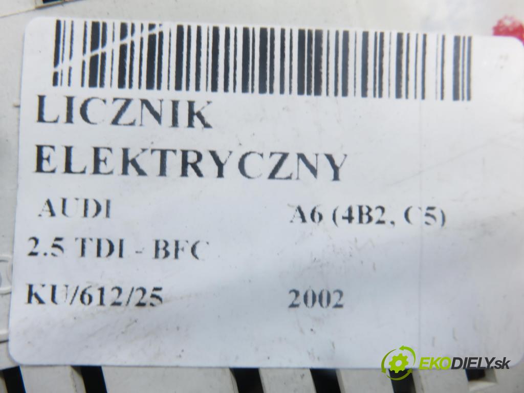 AUDI A6 (4B2, C5) SEDAN 2002 120,00 2.5 TDI - BFC 2496,00 Prístrojovka elektrický 4B0920900Q