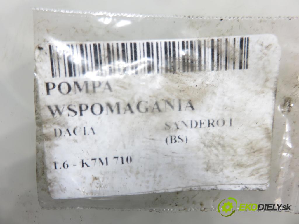 DACIA SANDERO HB 2011 64,00 1.6 - K7M 710 1598,00 Pumpa servočerpadlo 8200888505B ; 7700431286 (Servočerpadlo)