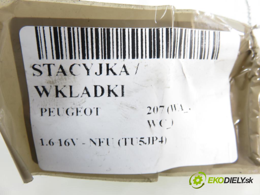PEUGEOT 207 (WA_, WC_) HB 2007 79,00 1.6 16V - NFU (TU5JP4) 1587,00 spinačka / zámky 36393600