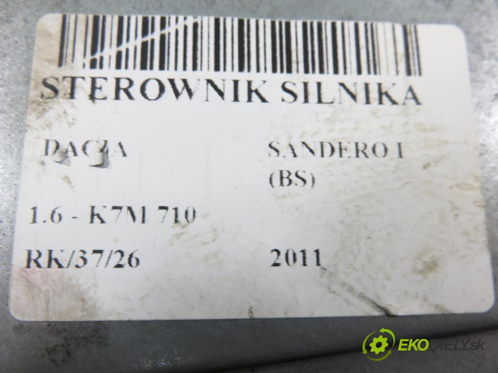 DACIA SANDERO HB 2011 64,00 1.6 - K7M 710 1598,00 Riadiaca jednotka Motor 8200661124 ; S110140023A