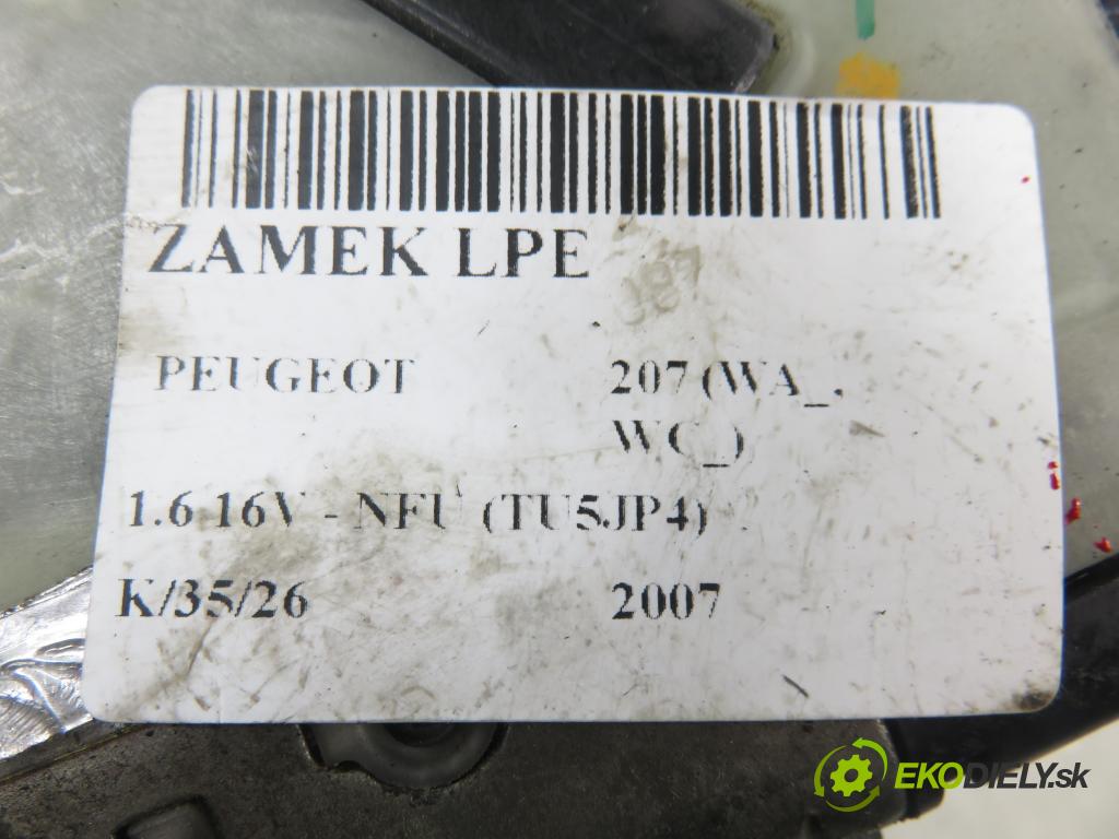 PEUGEOT 207 (WA_, WC_) HB 2007 79,00 1.6 16V - NFU (TU5JP4) 1587,00 zámok 24087816