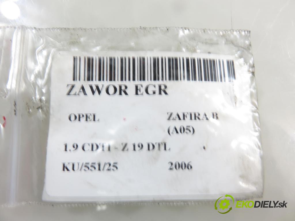 OPEL ZAFIRA B (A05) MINIVAN 2006 74,00 1.9 CDTI 8V 101 - Z 19 DTL 1910,00 VENTIL EGR 55215032