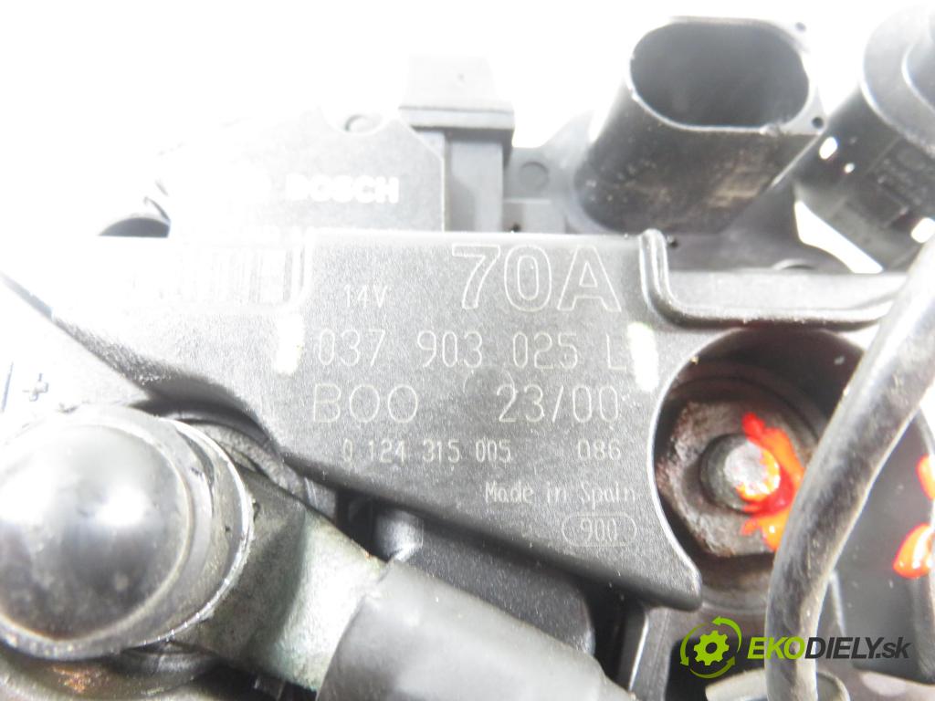 VW POLO (6N2) HB 2000 37,00 1.0 MPI 50 - AUC 999,00 Alternátor 037903025L (Alternátor)