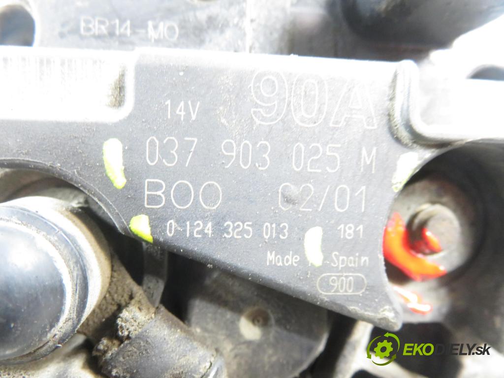 SEAT CORDOBA (6K2) SEDAN 2000 55,00 1.4 16V - AUA 1390,00 Alternátor 037903025M ; 0124325013 (Alternátor)