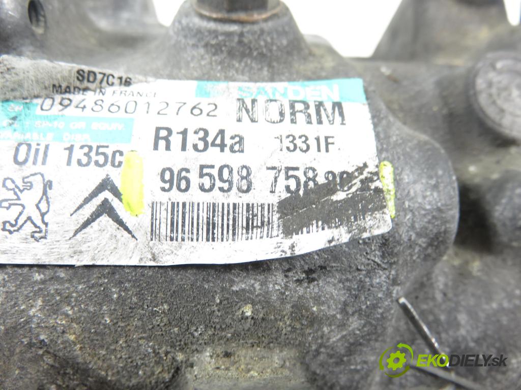 CITROEN C4 Picasso I (UD_) MINIVAN 2008 80,00 1.6 HDi 16V 109 - 9HZ 1560,00 KOMPRESOR: klimatizace 9659875880 (Kompresor klimatizace)