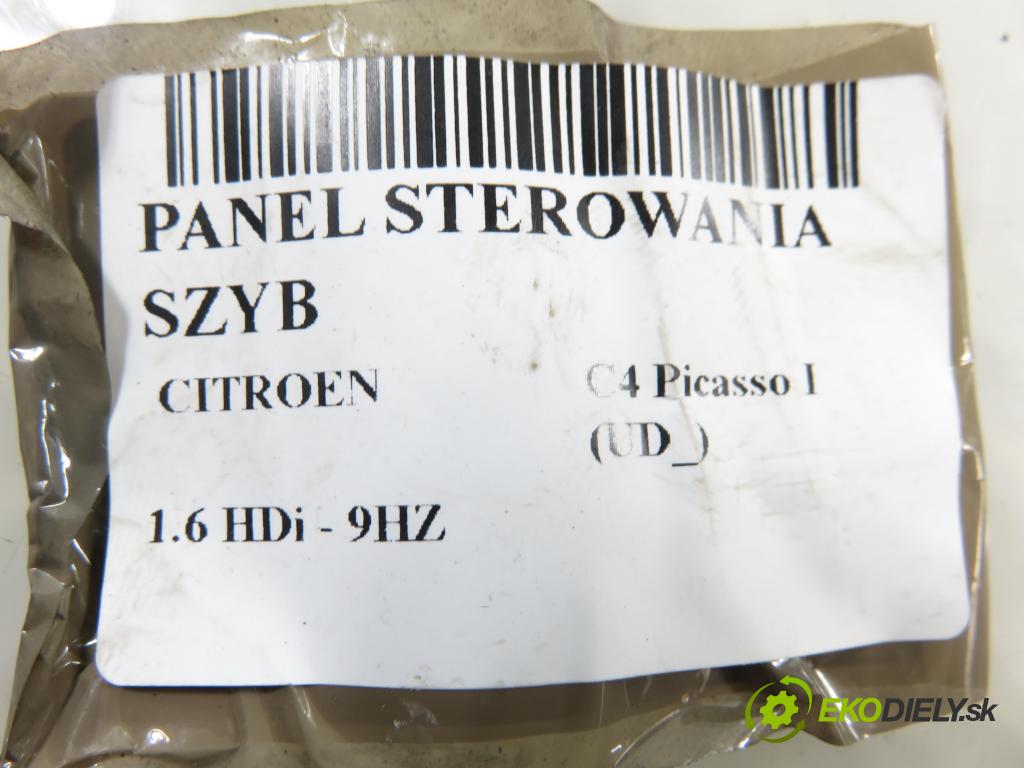 CITROEN C4 Picasso I (UD_) MINIVAN 2008 80,00 1.6 HDi 16V 109 - 9HZ 1560,00 Panel ovládania okien 96639380ZD