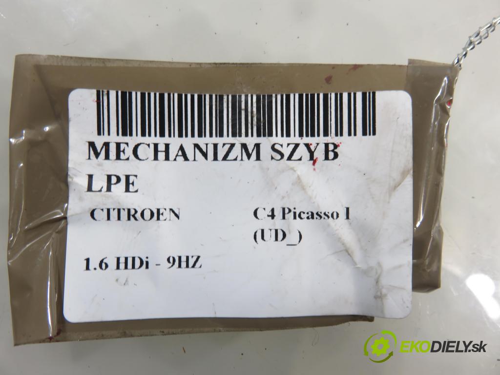 CITROEN C4 Picasso I (UD_) MINIVAN 2008 80,00 1.6 HDi 16V 109 - 9HZ 1560,00 Mechanizmus okien 9682495880