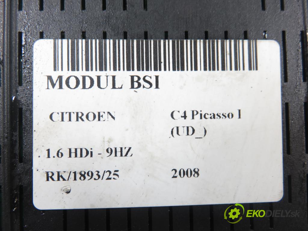 CITROEN C4 Picasso I (UD_) MINIVAN 2008 80,00 1.6 HDi 16V 109 - 9HZ 1560,00 MODUL BSI 966405908001