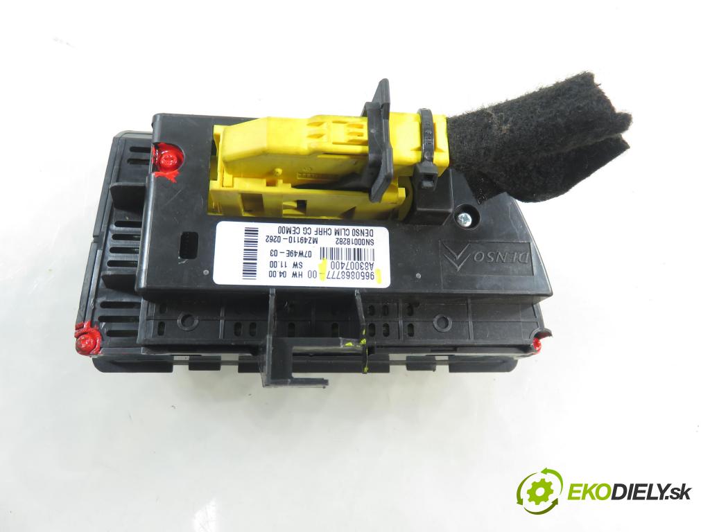 CITROEN C4 Picasso I (UD_) MINIVAN 2008 80,00 1.6 HDi 16V 109 - 9HZ 1560,00 Panel kúrenia KLIMATRONIK 9650868777