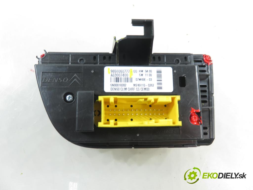CITROEN C4 Picasso I (UD_) MINIVAN 2008 80,00 1.6 HDi 16V 109 - 9HZ 1560,00 Panel kúrenia KLIMATRONIK 9650868777