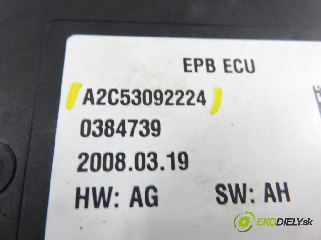 CITROEN C4 Picasso I (UD_) MINIVAN 2008 80,00 1.6 HDi 16V 109 - 9HZ 1560,00 BRZDA: ručně elektrický 0204280109 ; A2C53092224 ; 9685367580