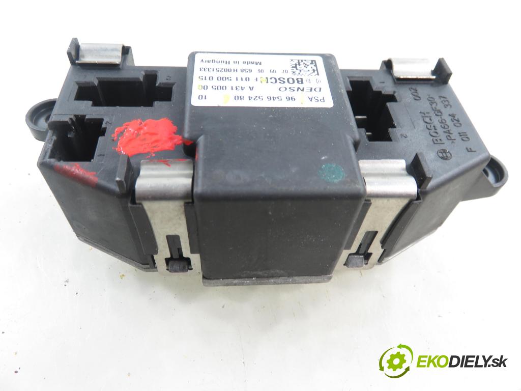 CITROEN C4 Picasso I (UD_) MINIVAN 2008 80,00 1.6 HDi 16V 109 - 9HZ 1560,00 rezistor / reostat kúrenia 9654652480 ; F011500015