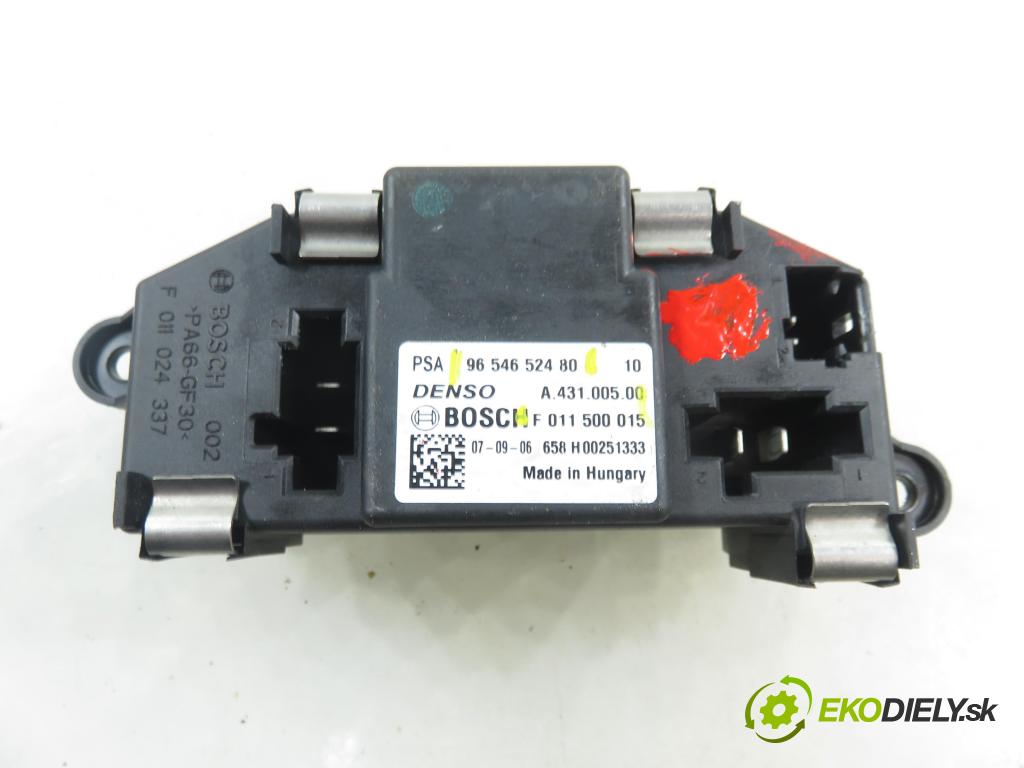 CITROEN C4 Picasso I (UD_) MINIVAN 2008 80,00 1.6 HDi 16V 109 - 9HZ 1560,00 rezistor / reostat kúrenia 9654652480 ; F011500015