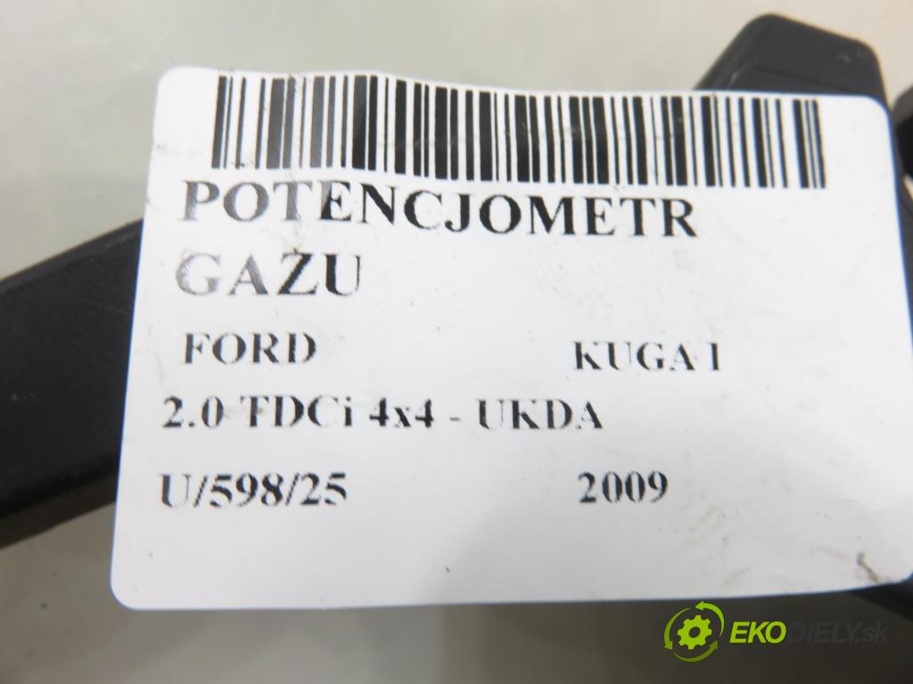 FORD KUGA I SUV 2009 100,00 2.0 TDCi 4x4 - G6DG 1997,00 Potenciometer plynu 3M519F836AH ; 6PV00864136 (Potenciometer plynového pedálu)