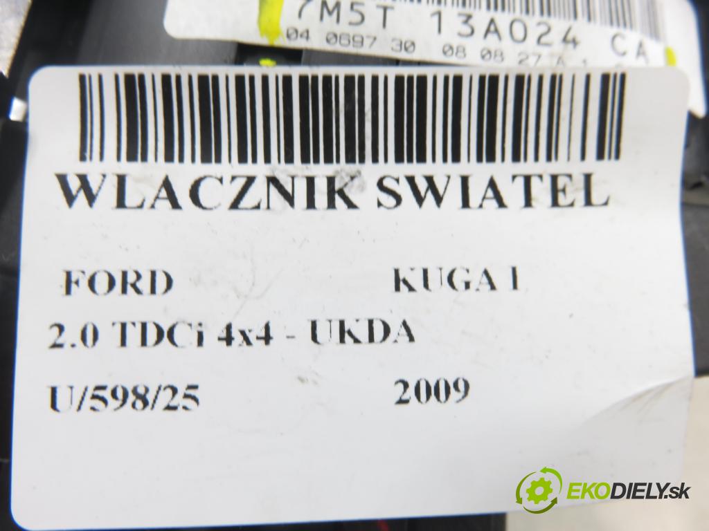 FORD KUGA I SUV 2009 100,00 2.0 TDCi 4x4 - G6DG 1997,00 prepínač svetlá 7M5T13A024CA