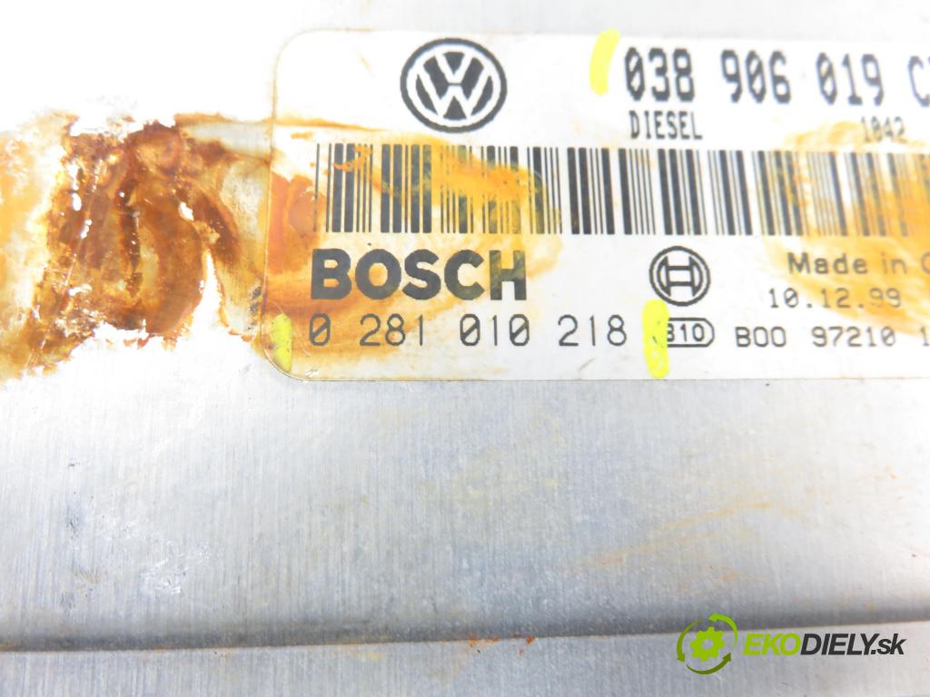 VW PASSAT B5 Variant (3B5) KOMBI 2000 85,00 1.9 TDI - AJM 1896,00 Riadiaca jednotka Motor 0281010218 ; 038906019CD