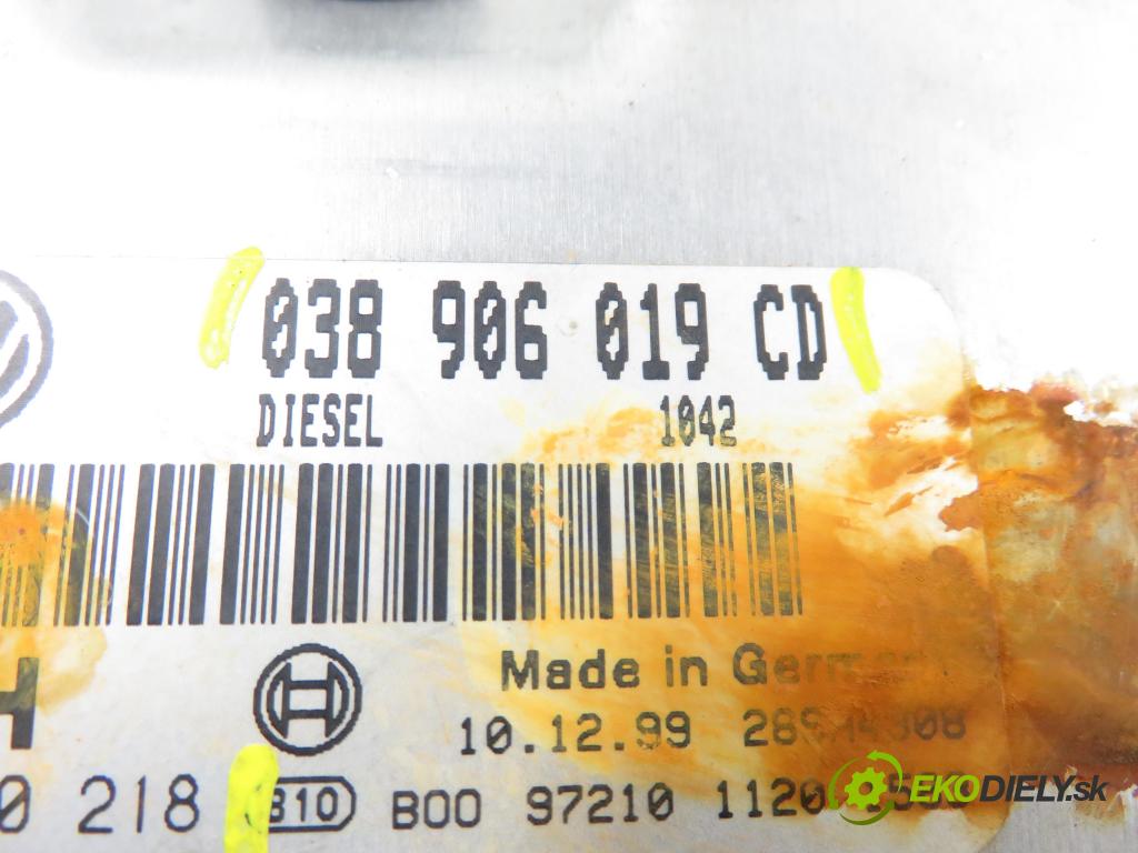 VW PASSAT B5 Variant (3B5) KOMBI 2000 85,00 1.9 TDI - AJM 1896,00 Riadiaca jednotka Motor 0281010218 ; 038906019CD