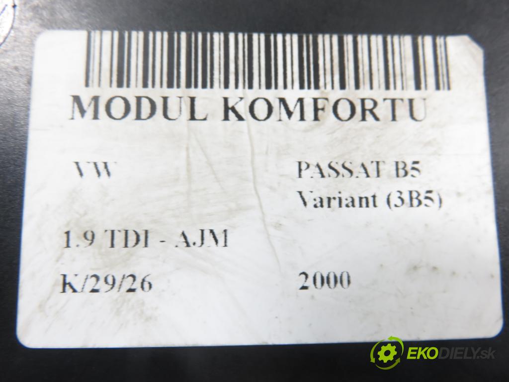 VW PASSAT B5 Variant (3B5) KOMBI 2000 85,00 1.9 TDI - AJM 1896,00 MODUL komfortu 1J0959799AH