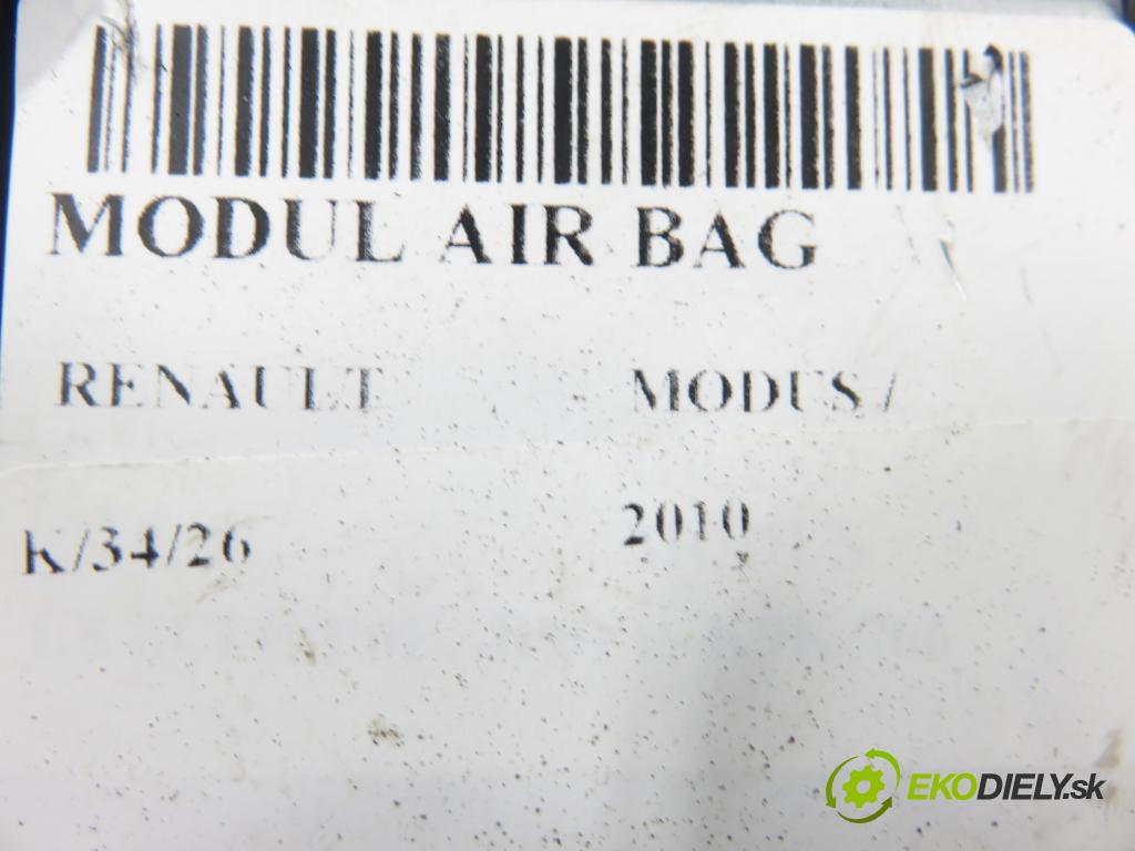 RENAULT MODUS / GRAND MODUS (F/JP0_) MINIVAN 2010 63,00 1.5 dCi (FP0F, JP0F) - K9K 766 1461,00 MODUL air BAG 610796000 ; 8201043701