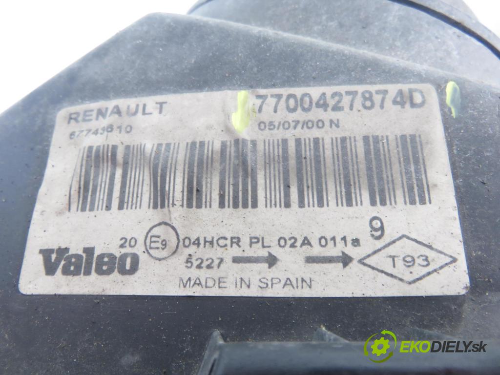 RENAULT MEGANE I (BA0/1_) HB 2000 72,00 1.9 dTi 98 - F9Q 736 1870,00 Svetlo LP 7700427874D