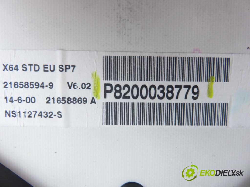 RENAULT MEGANE I (BA0/1_) HB 2000 72,00 1.9 dTi 98 - F9Q 736 1870,00 Prístrojovka elektrický 8200038779 ; P8200038779