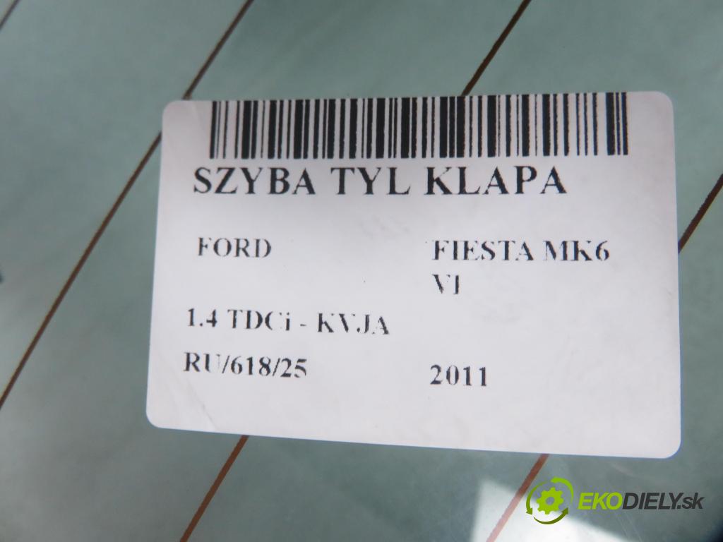 FORD FIESTA VI (CB1,CCN) HB 2011 51,00 1.4 TDCi - KVJA 1399,00 Okno zadné kapota