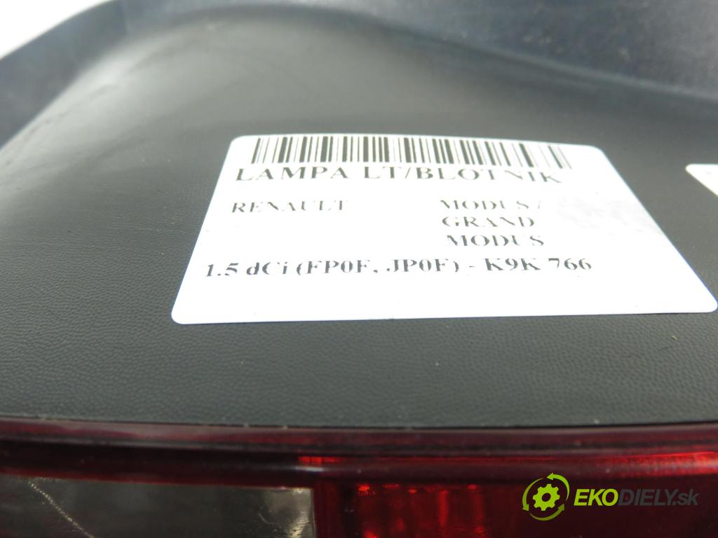 RENAULT MODUS / GRAND MODUS (F/JP0_) MINIVAN 2010 63,00 1.5 dCi (FP0F, JP0F) - K9K 766 1461,00 Svetlo ľavé zadné 8200658411R