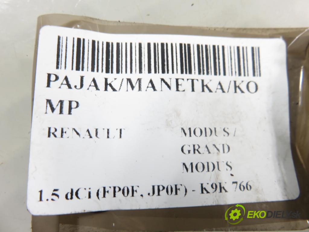 RENAULT MODUS / GRAND MODUS (F/JP0_) MINIVAN 2010 63,00 1.5 dCi (FP0F, JP0F) - K9K 766 1461,00 páčka/prepínač 88103009160 ; 88102002160