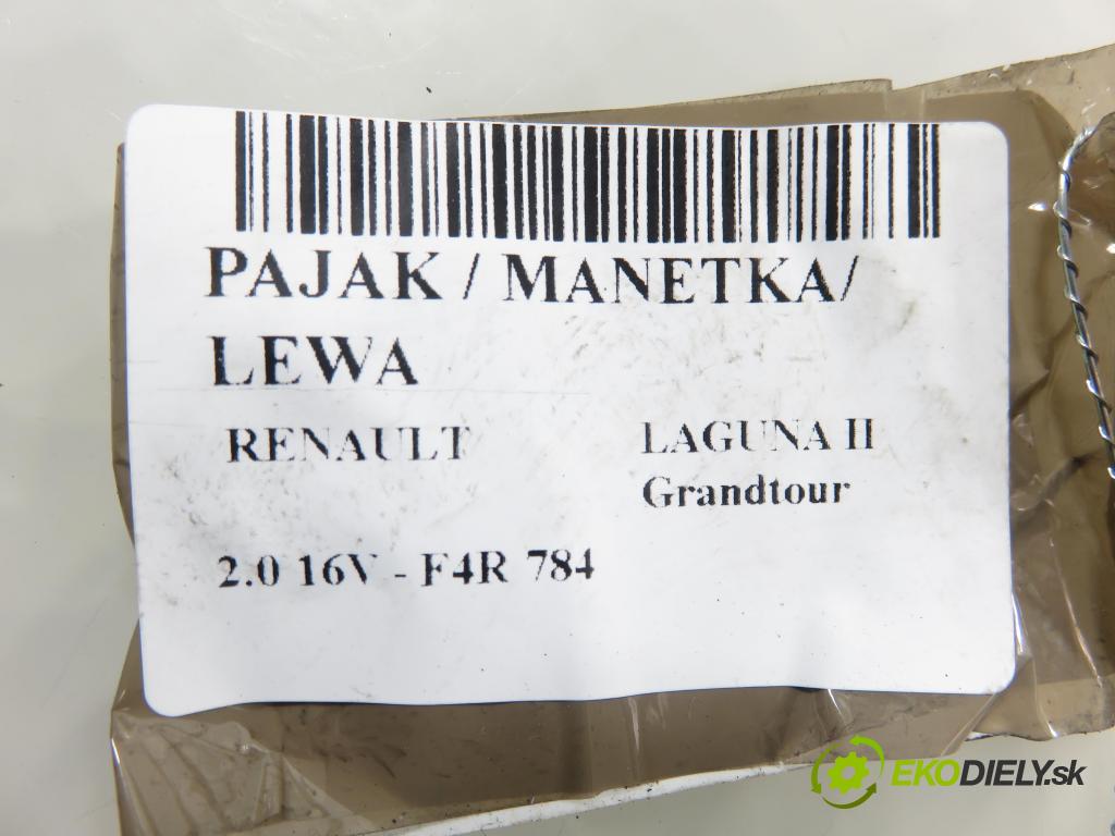 RENAULT LAGUNA II Grandtour (KG0/1_) KOMBI 2006 125,00 2.0 16V - F4R 784 1998,00 / páčka ľavá strana 8200328896 ; 8200328899