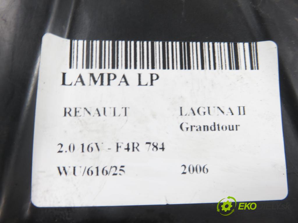 RENAULT LAGUNA II Grandtour (KG0/1_) KOMBI 2006 125,00 2.0 16V - F4R 784 1998,00 Svetlo LP 085511154L