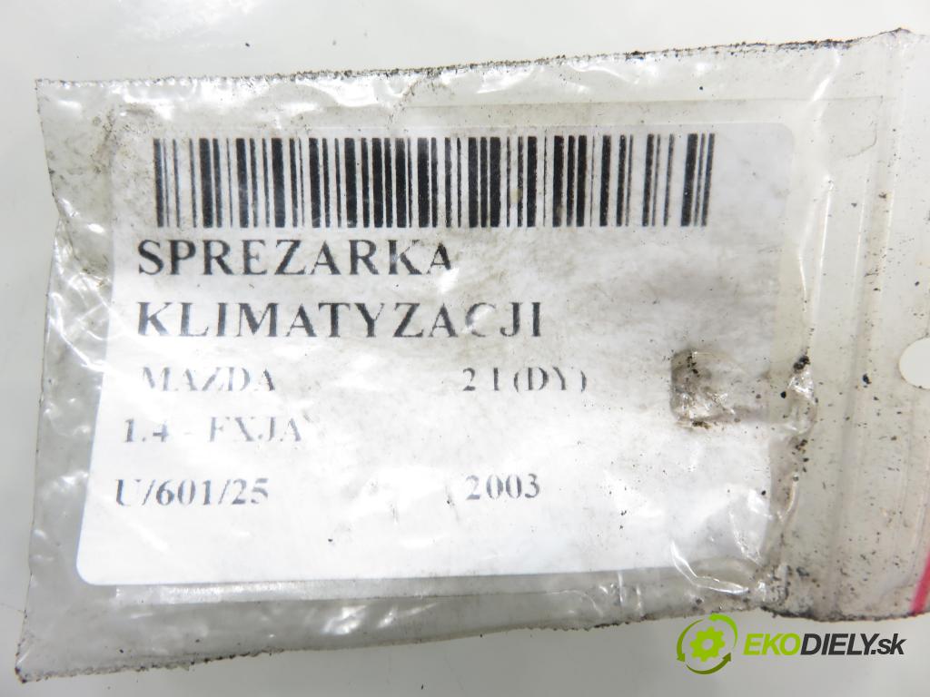 MAZDA 2 (DY) HB 2003 59,00 1.4 - FXJA 1388,00 KOMPRESOR: klimatizácie YS4H19D629AD (Kompresor klimatizácie)