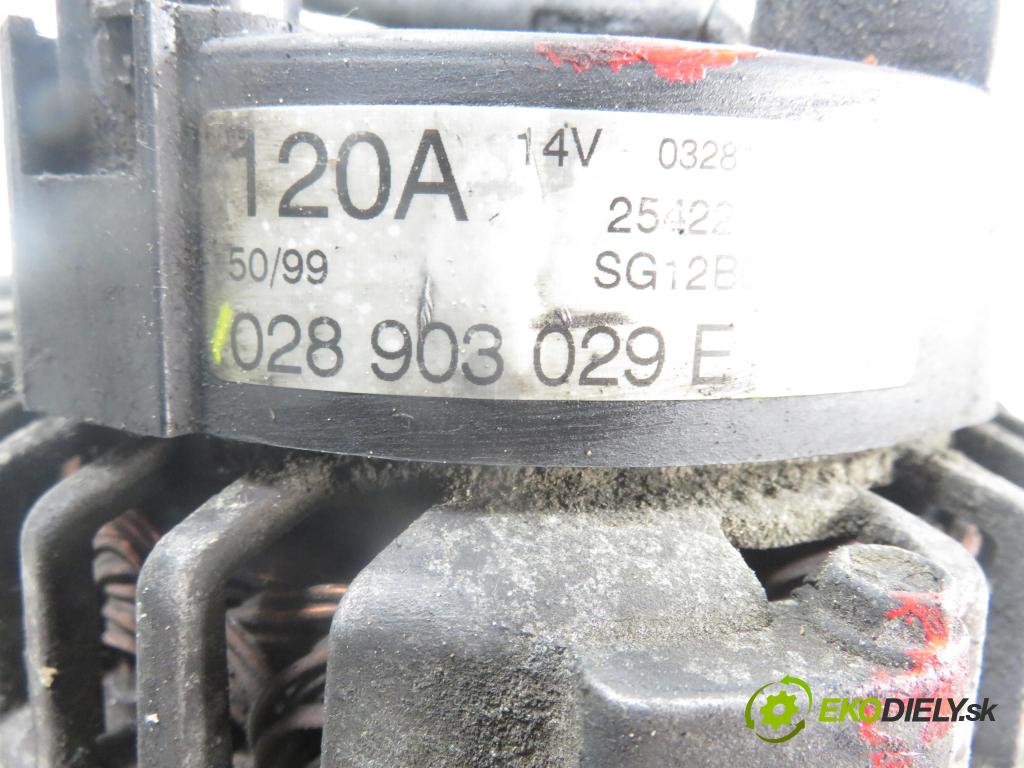 VW PASSAT B5 Variant (3B5) KOMBI 2000 85,00 1.9 TDI - AJM 1896,00 Alternátor 028903029E (Alternátor)