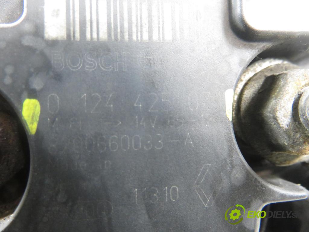 RENAULT MODUS / GRAND MODUS (F/JP0_) MINIVAN 2010 63,00 1.5 dCi (FP0F, JP0F) - K9K 766 1461,00 Alternátor 0124425071 (Alternátor)