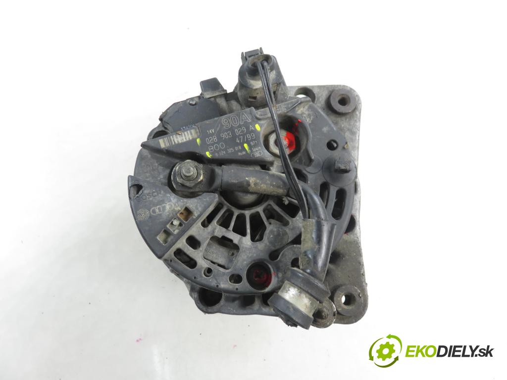 VW BORA (1J2) SEDAN 2001 66,00 1.9 TDI 90 - ALH 1896,00 Alternátor 028903029A ; 0124325018 (Alternátor)
