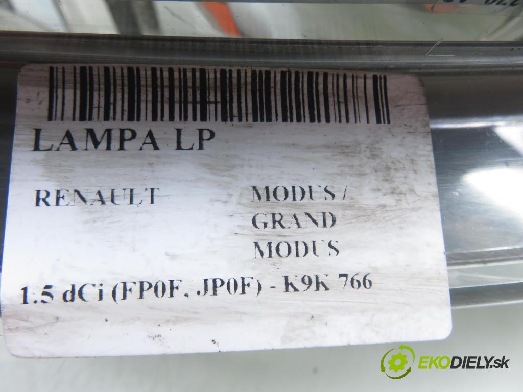 RENAULT MODUS / GRAND MODUS (F/JP0_) MINIVAN 2010 63,00 1.5 dCi (FP0F, JP0F) - K9K 766 1461,00 Svetlo LP 8200658373
