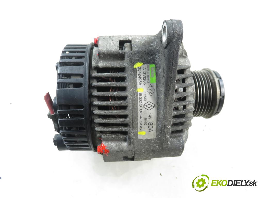 RENAULT MEGANE I (BA0/1_) HB 2000 72,00 1.9 dTi 98 - F9Q 736 1870,00 Alternátor 8200064685 ; 2542495A (Alternátor)