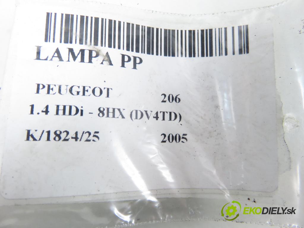 PEUGEOT 206 liftback (2A/C) HB 2005 51,00 1.4 HDi - 8HX (DV4TD) 1398,00 Svetlo PP 9628666780