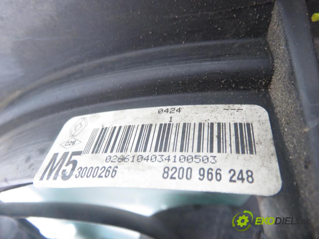 RENAULT MODUS / GRAND MODUS (F/JP0_) MINIVAN 2010 63,00 1.5 dCi (FP0F, JP0F) - K9K 766 1461,00 Ventilátor chladič klíma/voda 30002680R