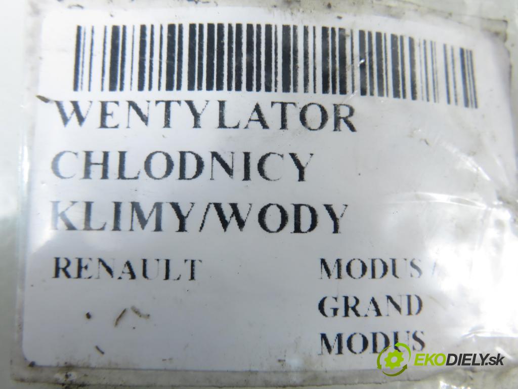 RENAULT MODUS / GRAND MODUS (F/JP0_) MINIVAN 2010 63,00 1.5 dCi (FP0F, JP0F) - K9K 766 1461,00 Ventilátor chladič klíma/voda 30002680R