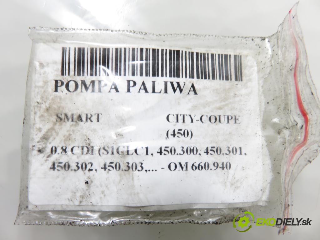SMART CITY-COUPE (450) HB 2001 30,00 0.8 CDI R3 41 - OM 660.940 799,00 Pumpa paliva 0002585V027