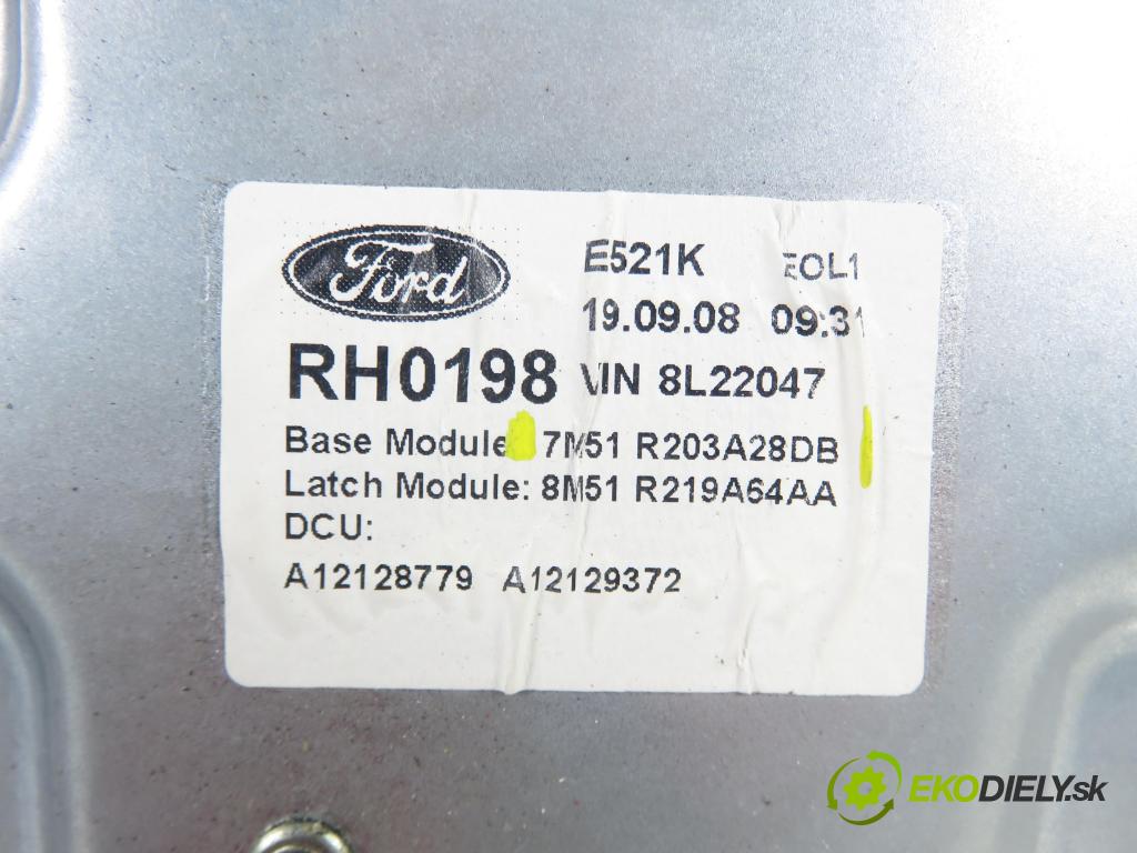 FORD KUGA I SUV 2009 100,00 2.0 TDCi 4x4 - G6DG 1997,00 Mechanizmus okien 7M51R203A28DB ; 7M5T14B533CD