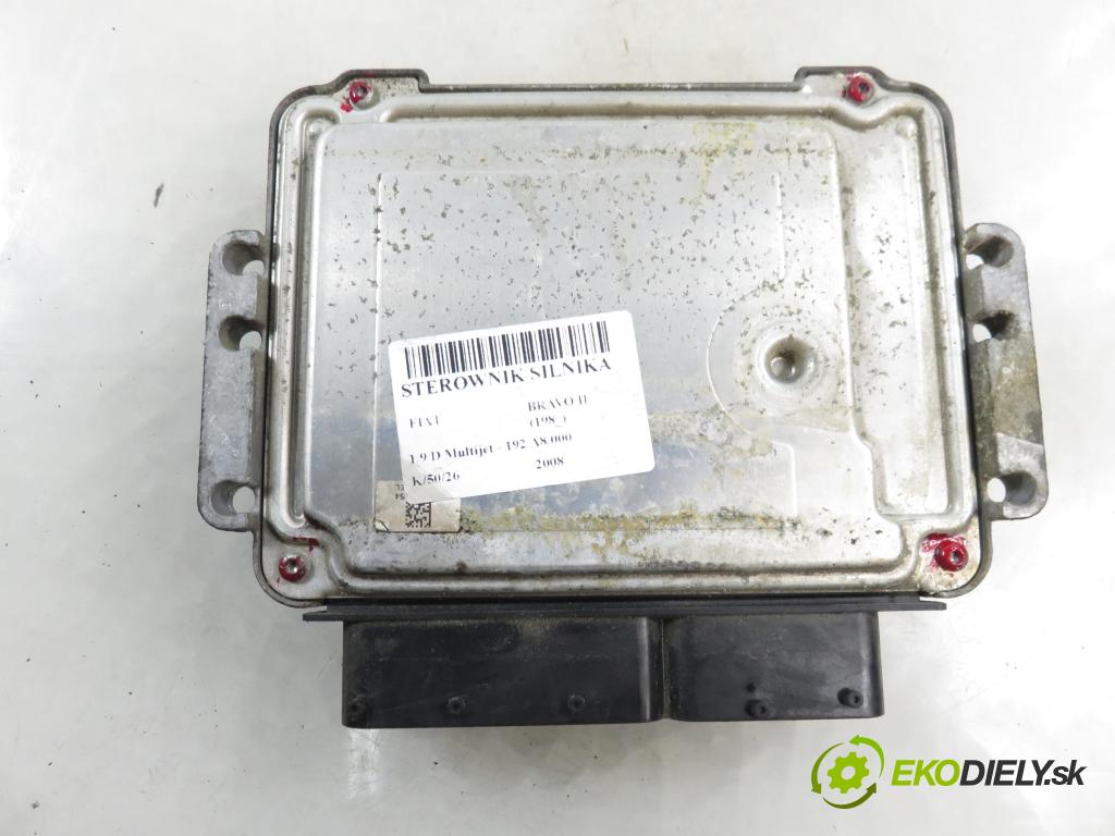 FIAT BRAVO II (198_) HB 2008 88,00 1.9 D Multijet - 192 A8.000 1910,00 Riadiaca jednotka Motor 51809688 ; 0281013579