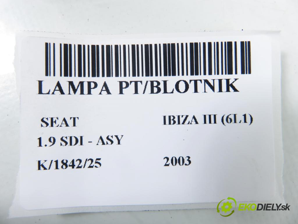 SEAT IBIZA III (6L1) HB 2003 47,00 1.9 SDI - ASY 1896,00 Svetlo pravé zadné