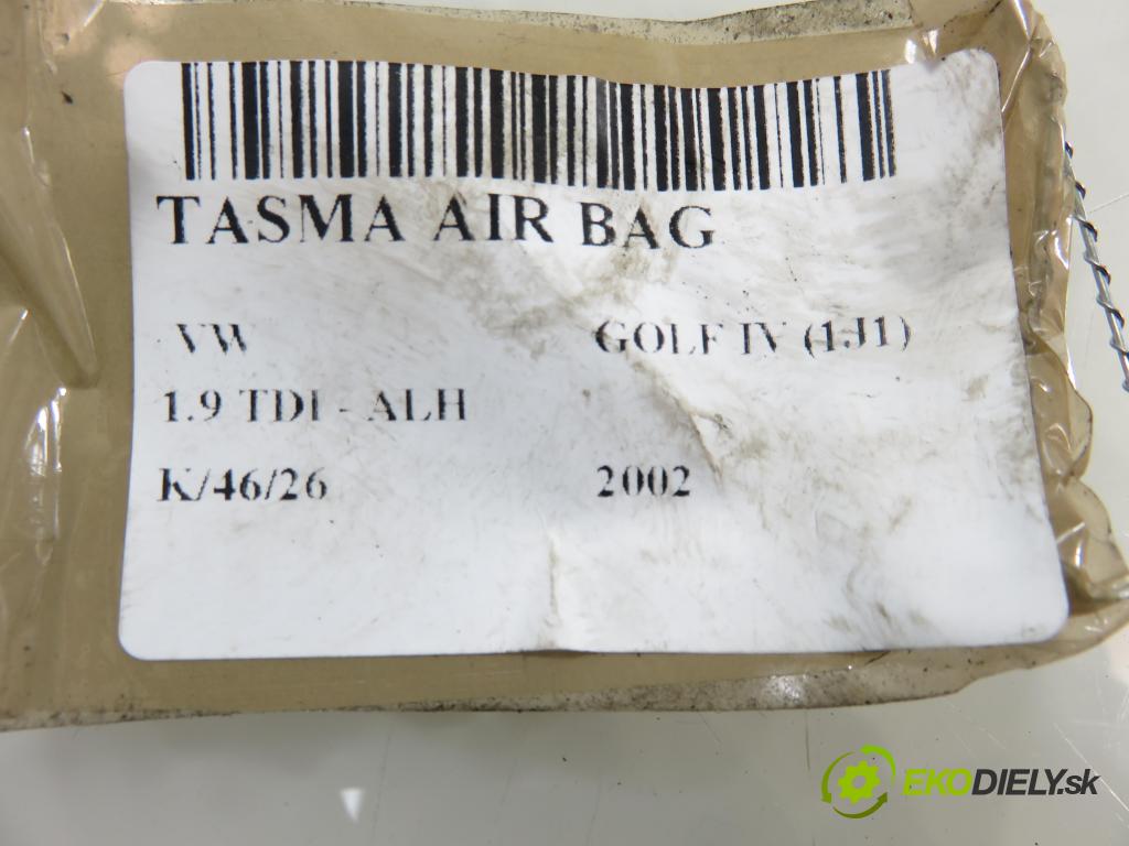 VW GOLF IV (1J1) HB 2002 66,00 1.9 TDI 90 - ALH 1896,00 PÁSKA: air BAG 1J0959654AC